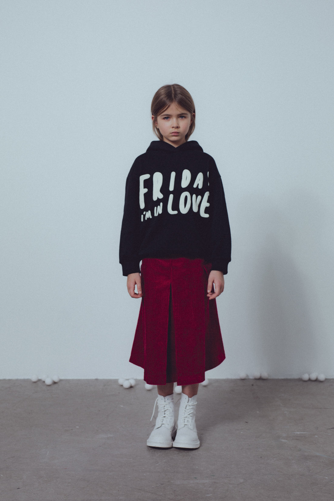 Unlabel Burgundy Velvet A-line Skirt