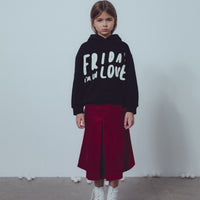 Unlabel Burgundy Velvet A-line Skirt