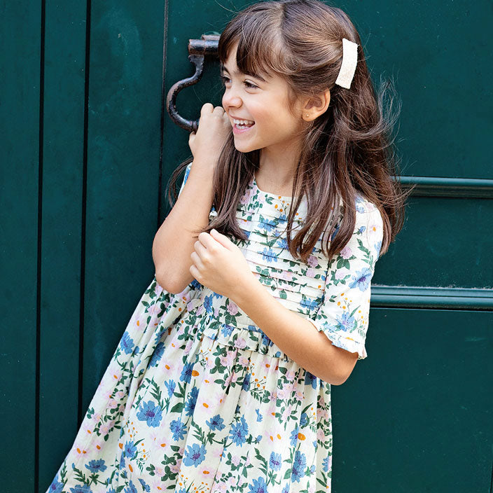 Pink Chicken Melon Daisy Flora Raquel Dress