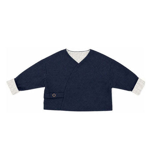 Calla Lili  Blue Wrap Blazer