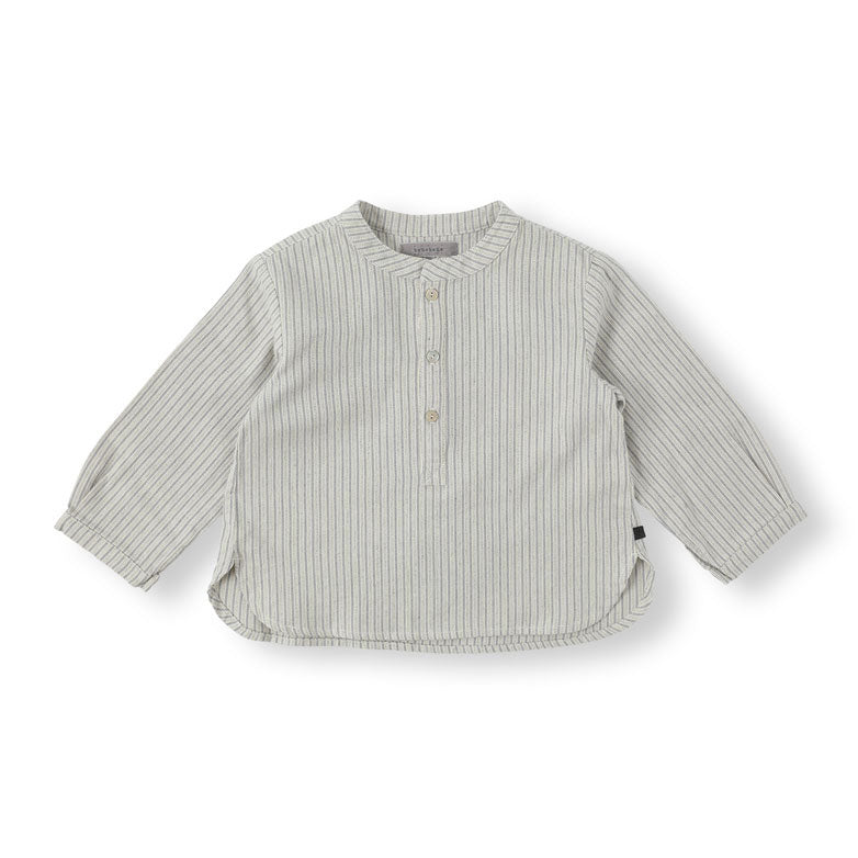 Bene Bene Grayish Blue Roy Stripe Shirt