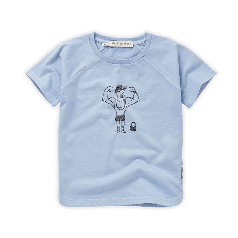 Sproet and Sprout Blue Mood Raglan T- Shirt- Muscle