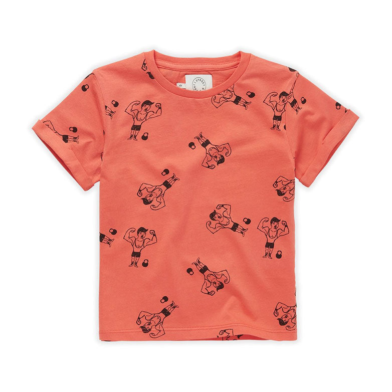 Sproet and Sprout Coral T- Shirt- Strong Men Print