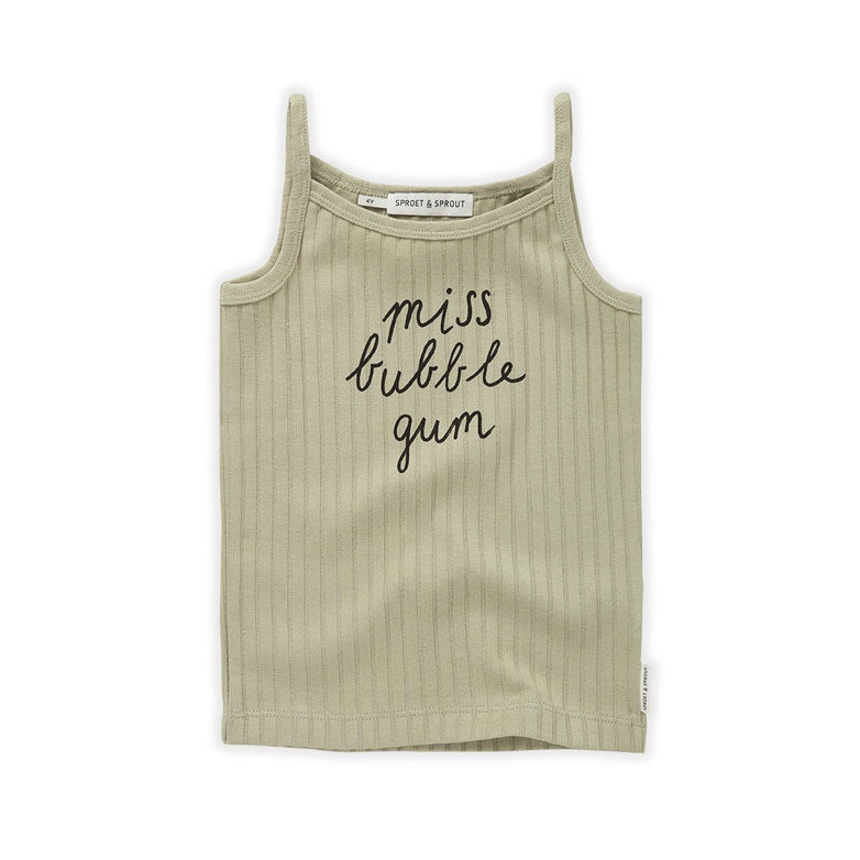 Sproet and Sprout Aloe Vera Strap Top Miss- Bubble Gum