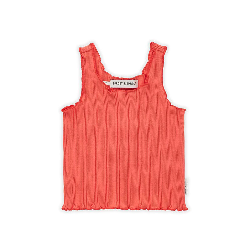 Sproet and Sprout Coral Rib Singlet Top
