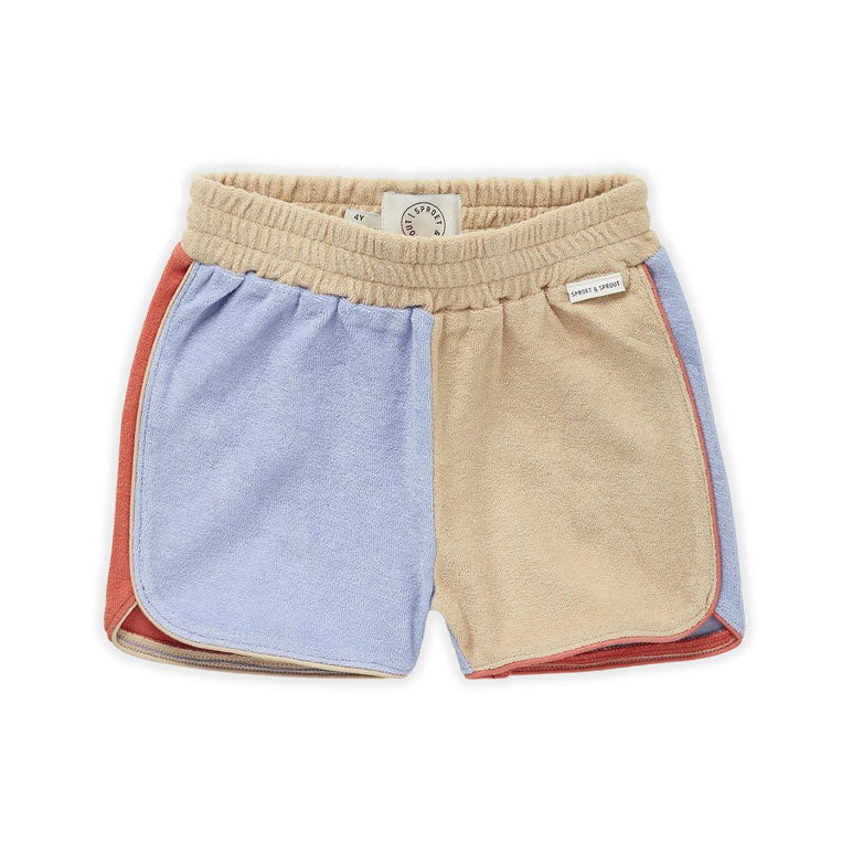 Sproet and Sprout Biscotti Terry Sport Short- Colourblock