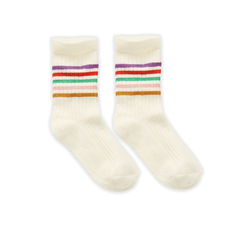 Sproet and Sprout Pear Sport Socks- Stripes