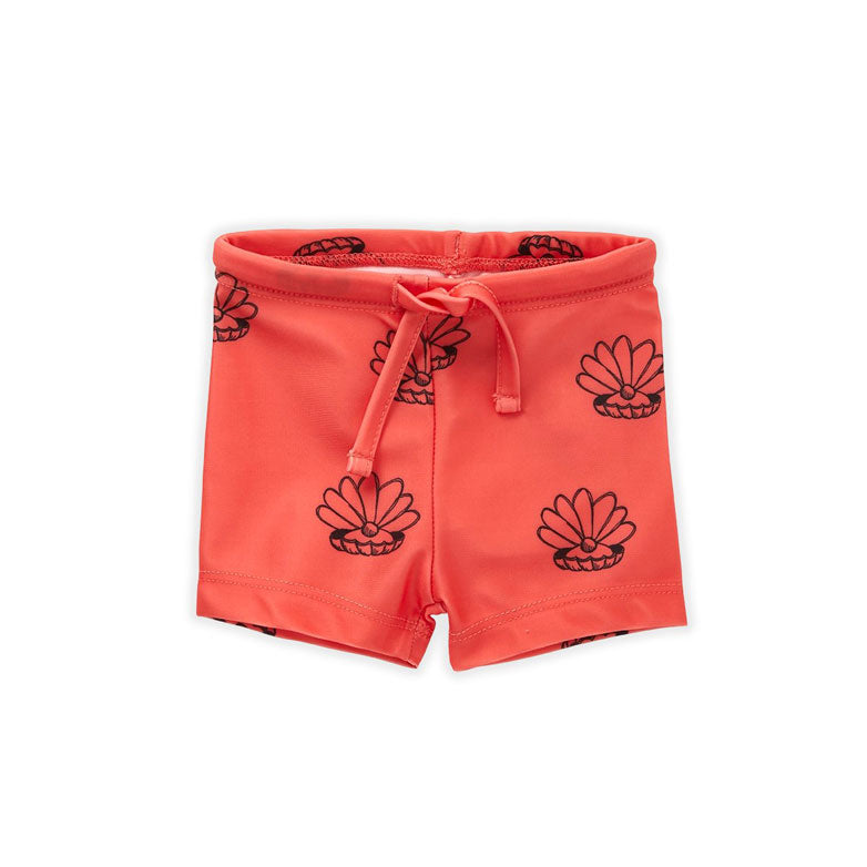 Sproet and Sprout Coral Jersey Swim Short- Shell Print