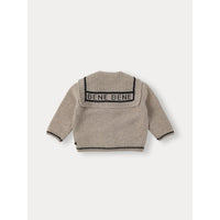 Bene Bene Sand Beige Marine Sailor Knit Cardigan