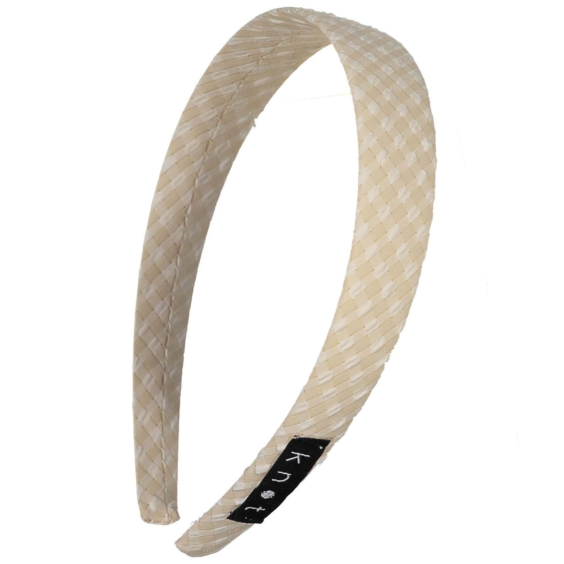 Knot Hairbands Tan Seersucker Headband