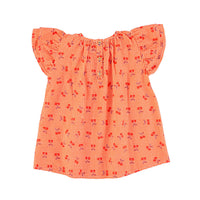 Piupiuchick Red/White Cherry Print Short Dress