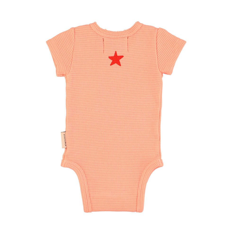 Piupiuchick Pink Cherry Print Bodysuit