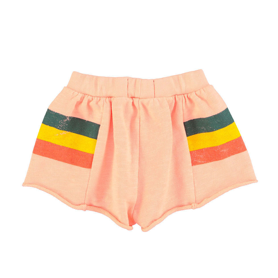 Piupiuchick Pink Multicolor Stripes Shorts