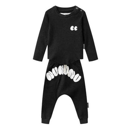 NUNUNU Black Side Eye Baby Set