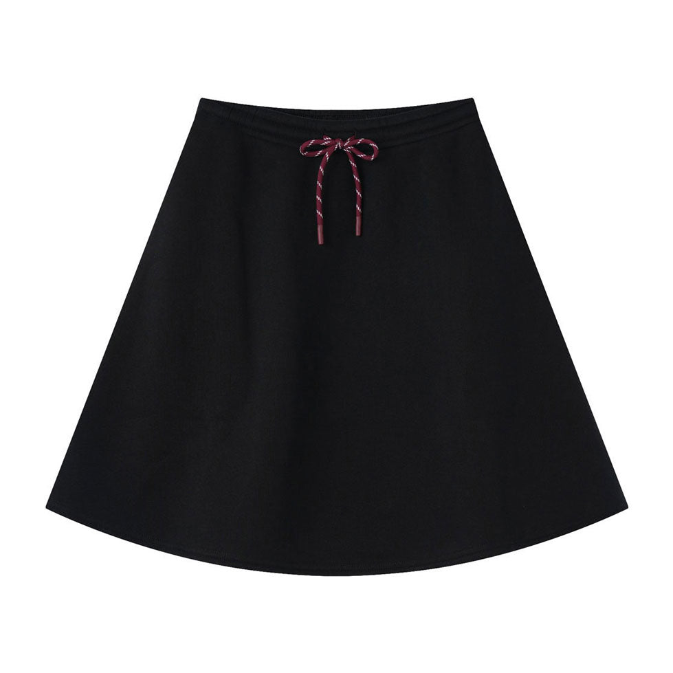 Coco Blanc Black French Terry Skirt