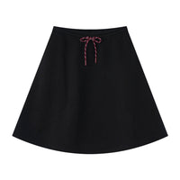 Coco Blanc Black French Terry Skirt
