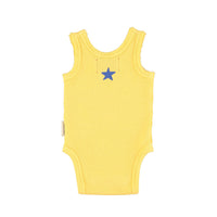 Piupiuchick Yellow Camp Print Bodysuit
