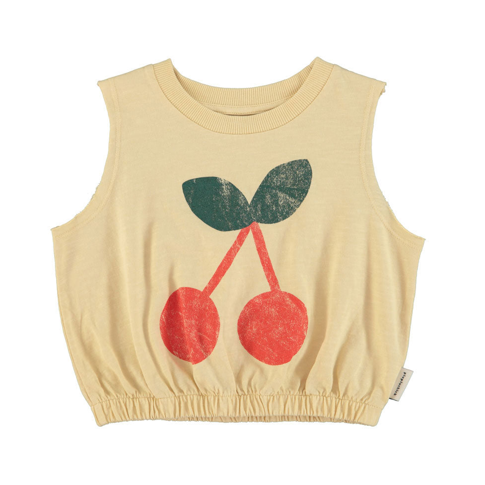 Piupiuchick Sand Cherry Print Top