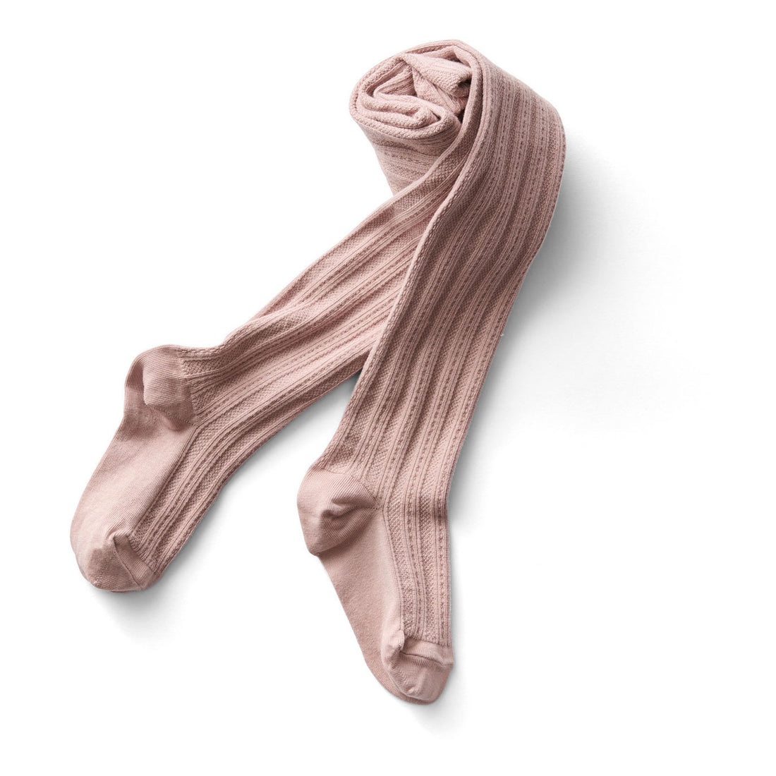 SOOR PLOOM Rose Smoke Pointelle Rib Tights