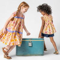Pink Chicken Gilded Floral Mix Krista Dress