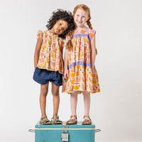 Pink Chicken Gilded Floral Mix Krista Dress