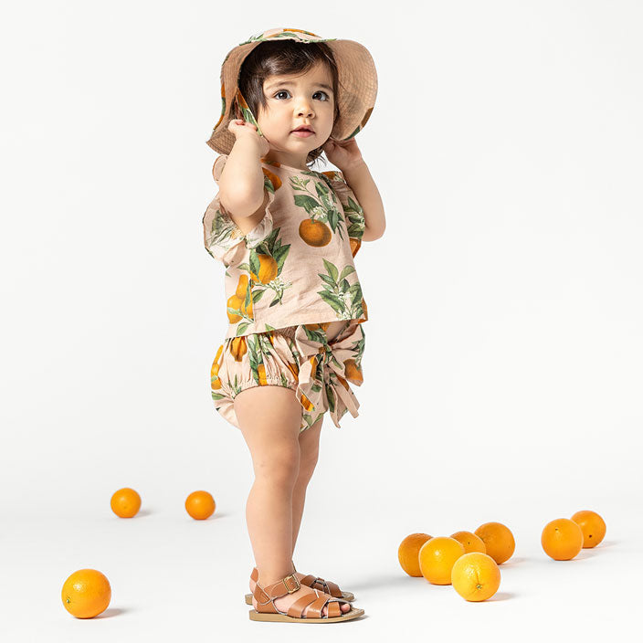 Pink Chicken Pink Botanicals Oranges Baby Abigail 2 Piece Set