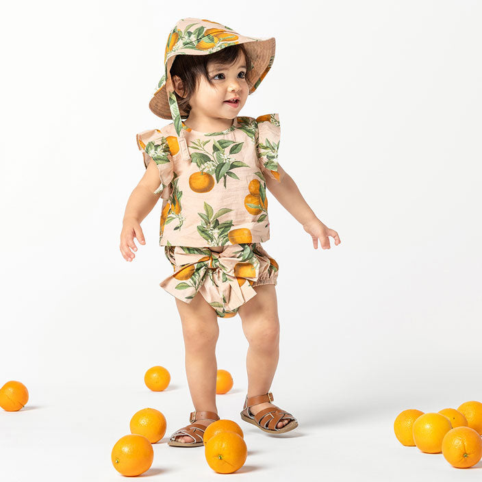 Pink Chicken Pink Botanicals Oranges Baby Abigail 2 Piece Set