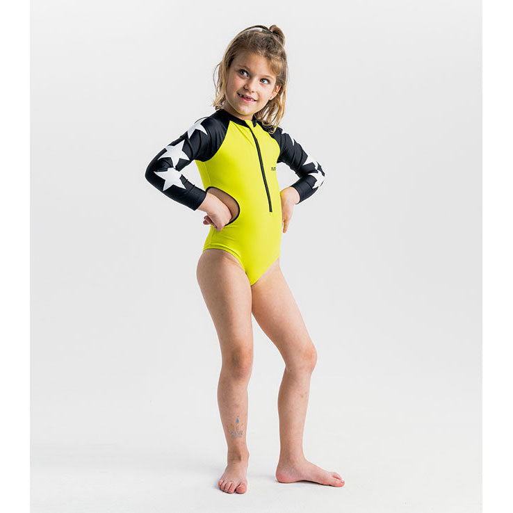 Nununu Hot Lime Triple Star Cut Out Swimsuit