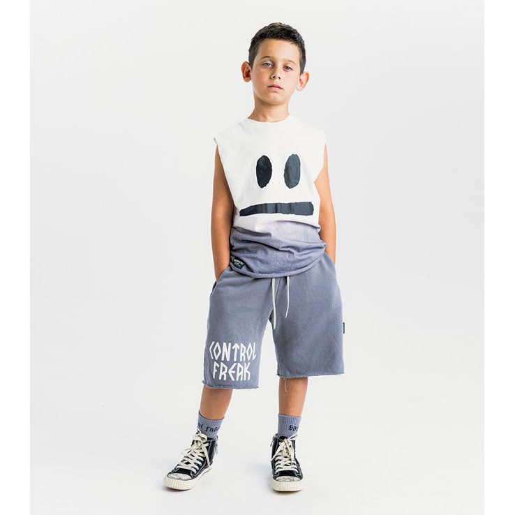 Nununu White Smirk Sleevless Shirt
