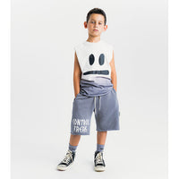 Nununu White Smirk Sleevless Shirt