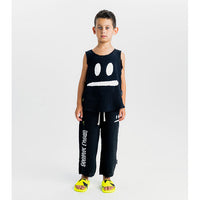 Nununu Black Smirk Muslin Tank Top