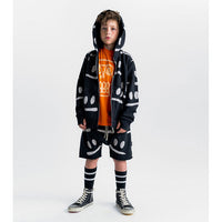 Nununu Black Smirks Zip Hoodie