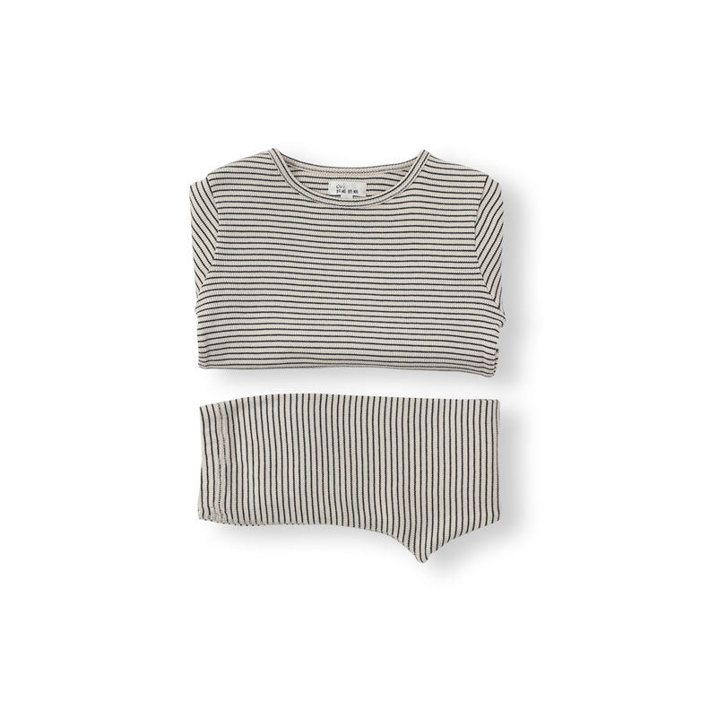 Bene Bene Charcoal Bene Stripe Twinset
