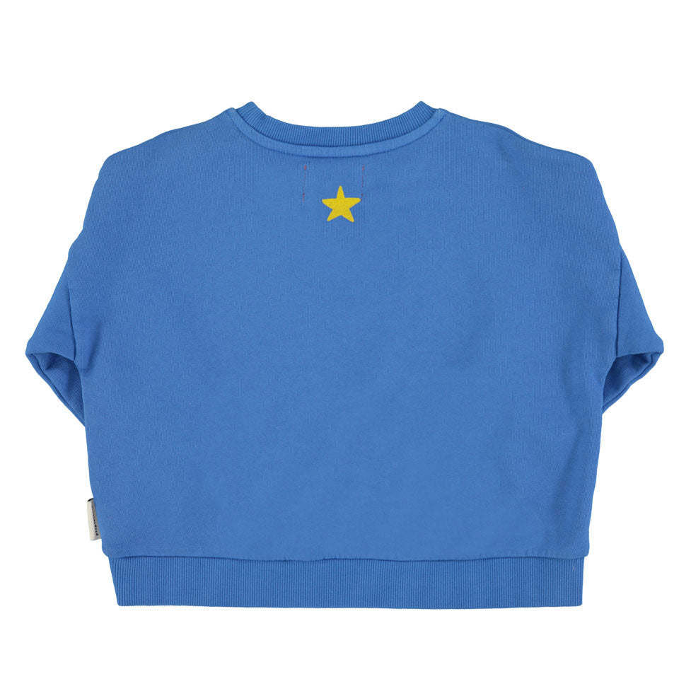 Piupiuchick Blue Fantastic Print Sweatshirt