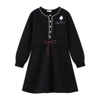Coco Blanc Black Sweatshirt Dress
