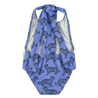 Piupiuchick Blue W/ Black Tigers Swimsuit