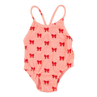 Piupiuchick Pink W/ Red Bows Swimsuit