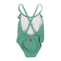 Piupiuchick Green Cherry Print Swimsuit