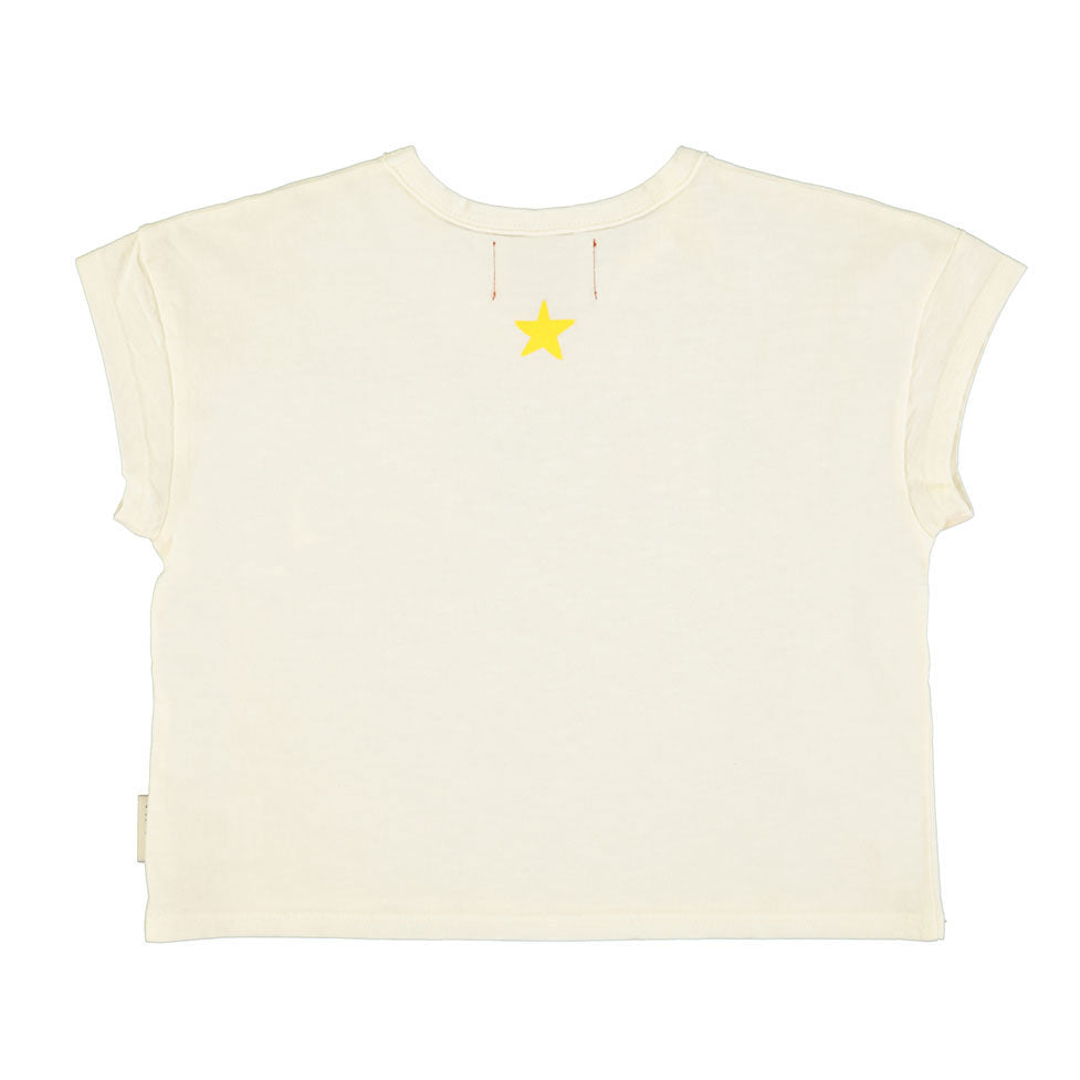 Piupiuchick Ecru Camp Print Tee