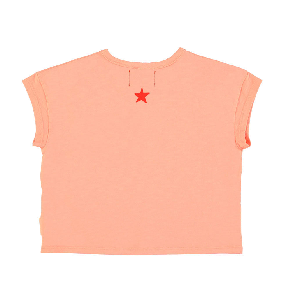 Piupiuchick Pink Tiger Print Tee
