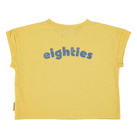 Piupiuchick Yellow Multicolor Wave Print Tee