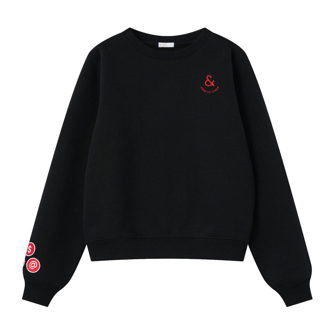 Coco Blanc Black Sweatshirt