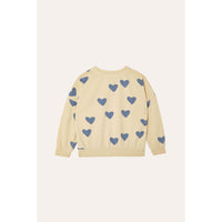 The Campamento Cream Hearts Allover Sweatshirt