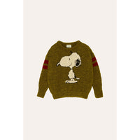 The Campamento Green Snoopy Sweater