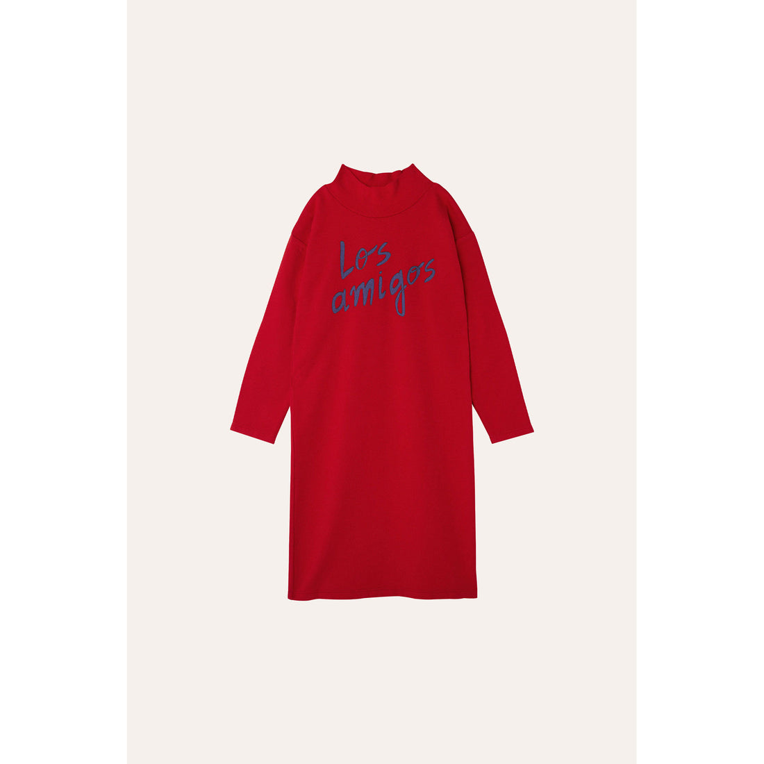 The Campamento Red Los Amigos Turtleneck Dress