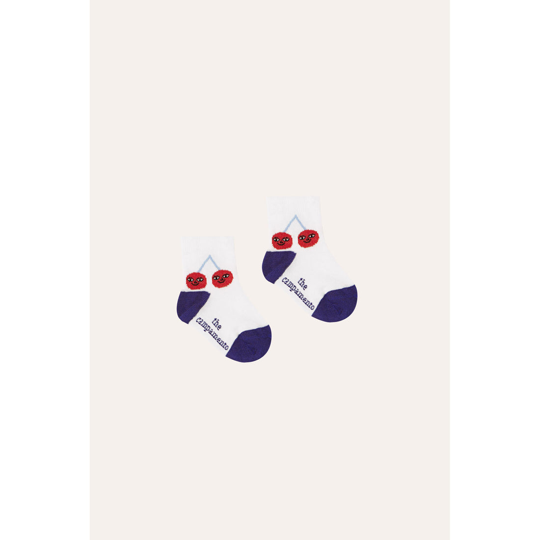 The Campamento White Cherry Baby Socks