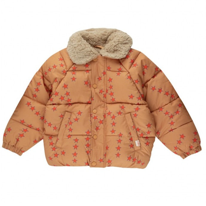 Tiny Cottons Almond Tiny Stars Short Padded Jacket