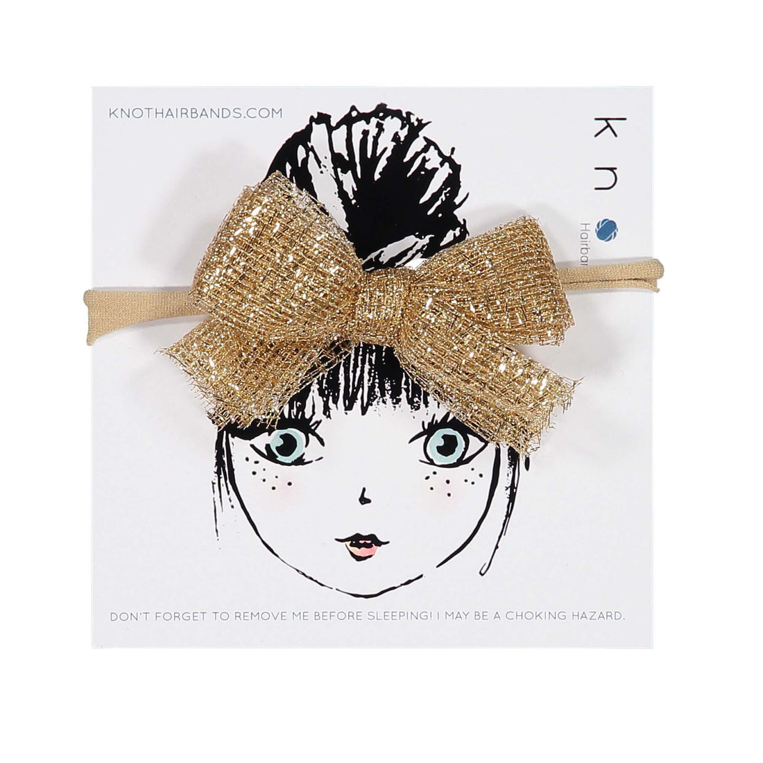 Knot Hairbands Rose Gold Tulle Bow Band