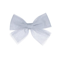 Knot Hairbands Blue Tulle Bow Clip
