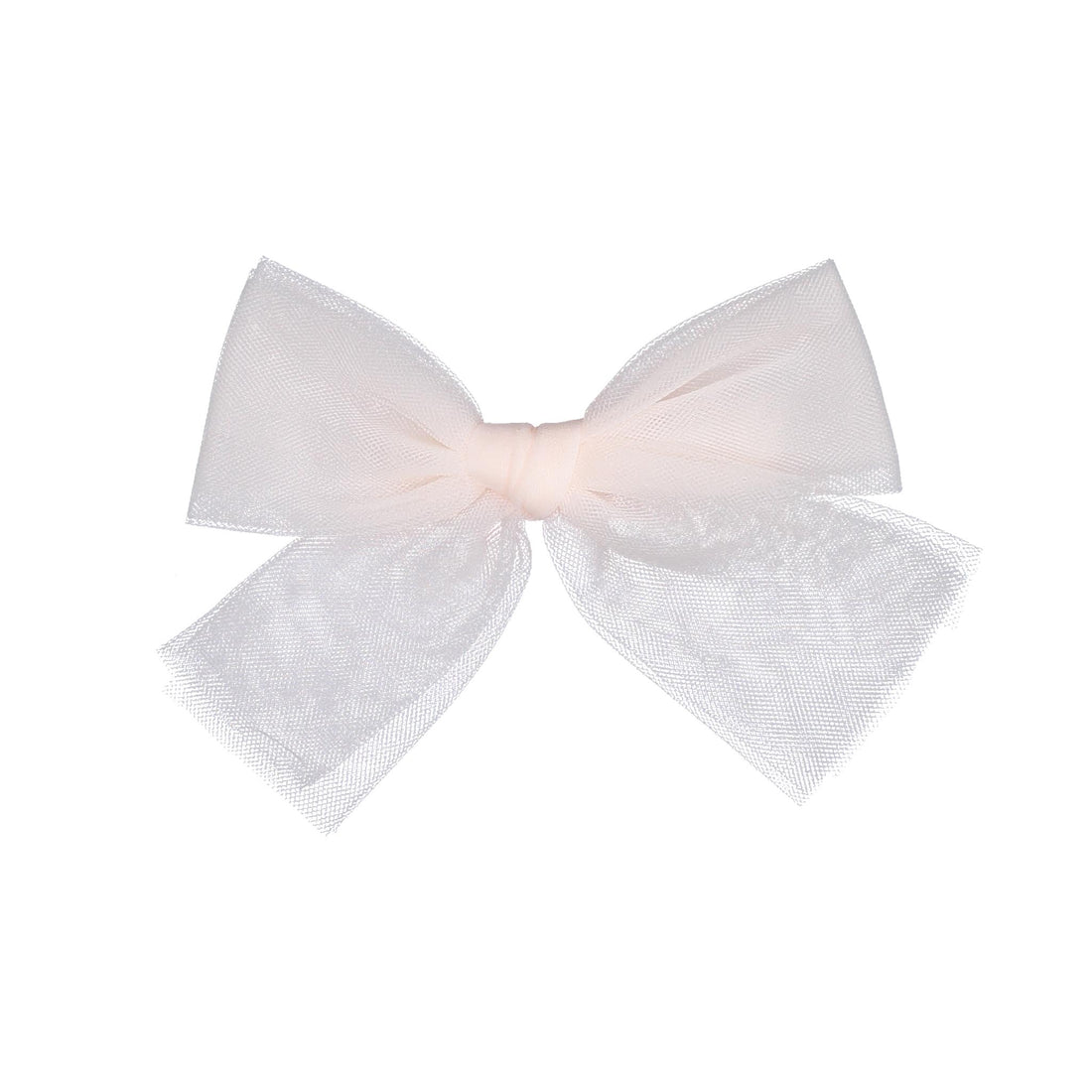 Knot Hairbands Pale Pink Tulle Bow Clip